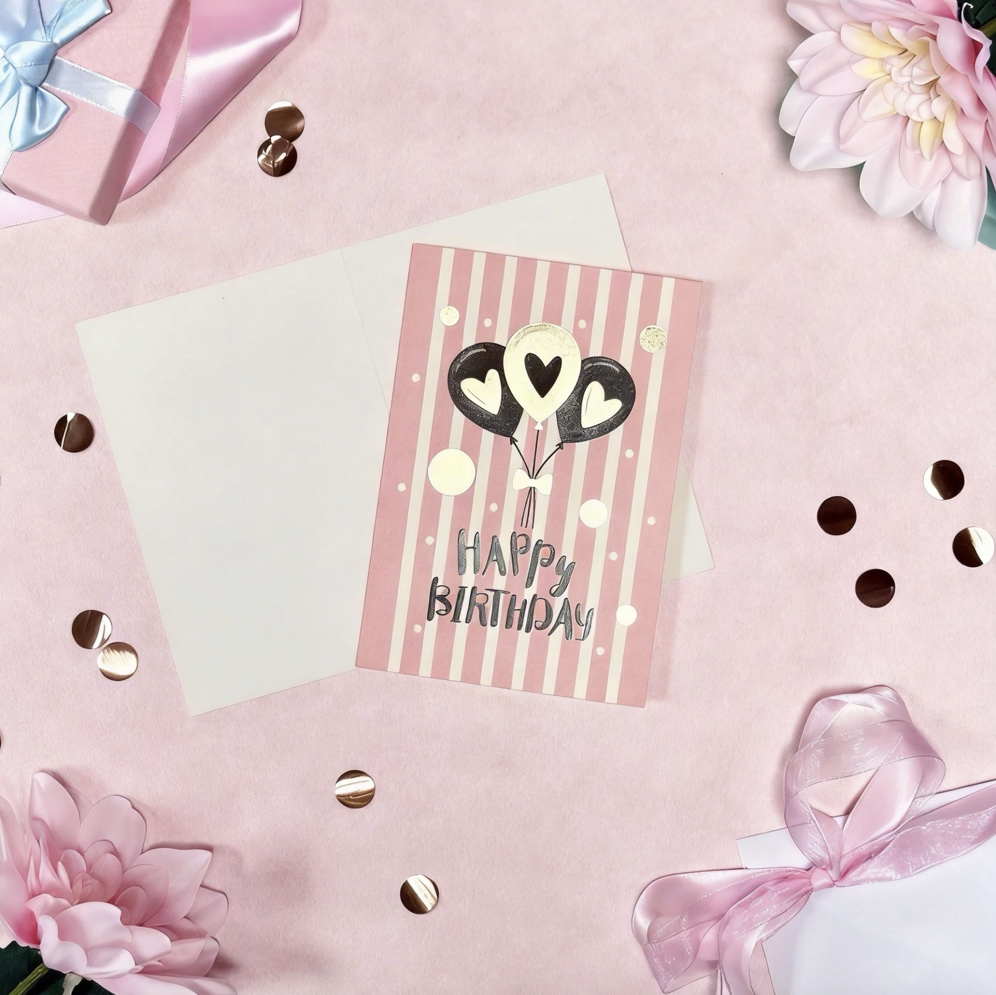 Happy birthday card（balloons）