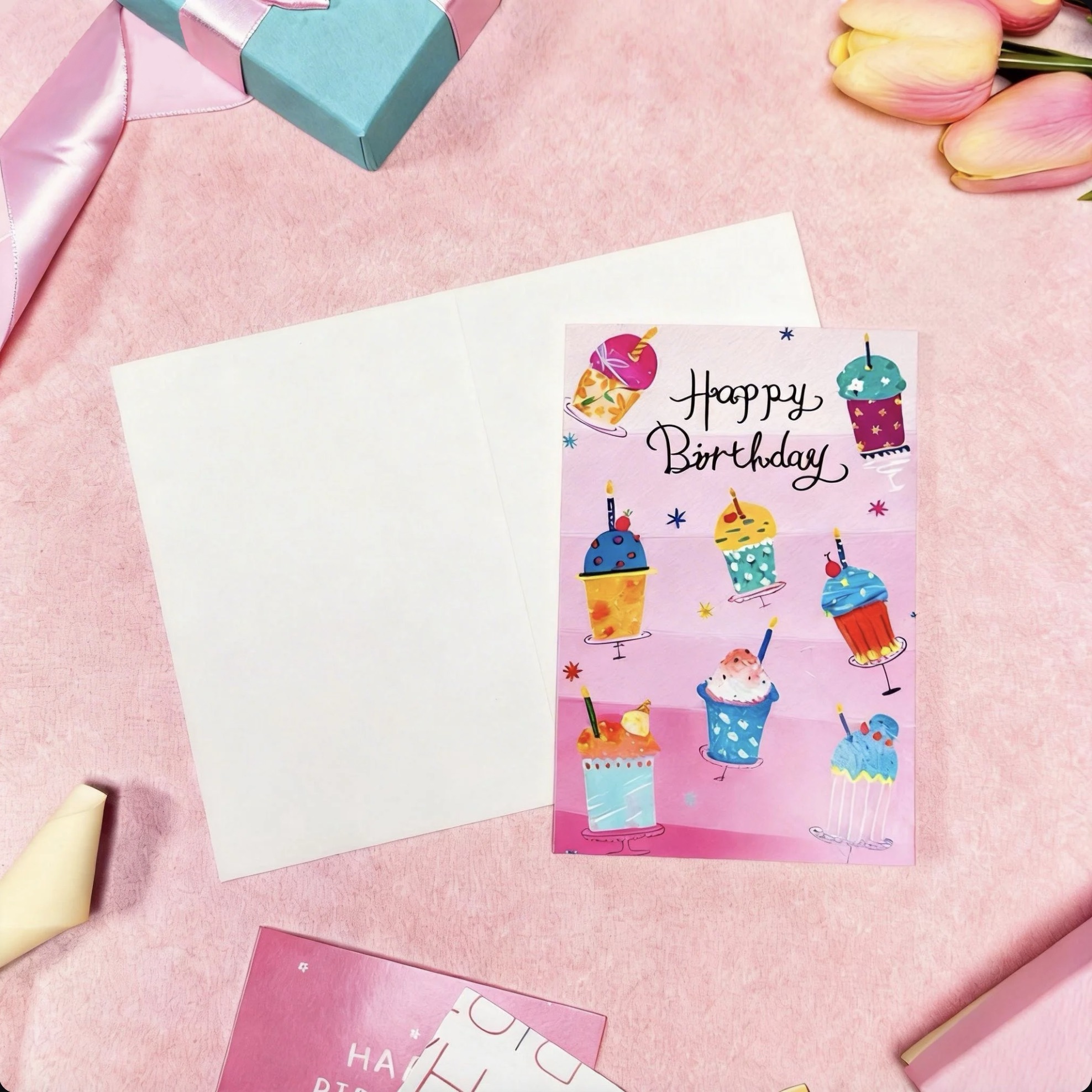 Birthday Card(Cup Cake )