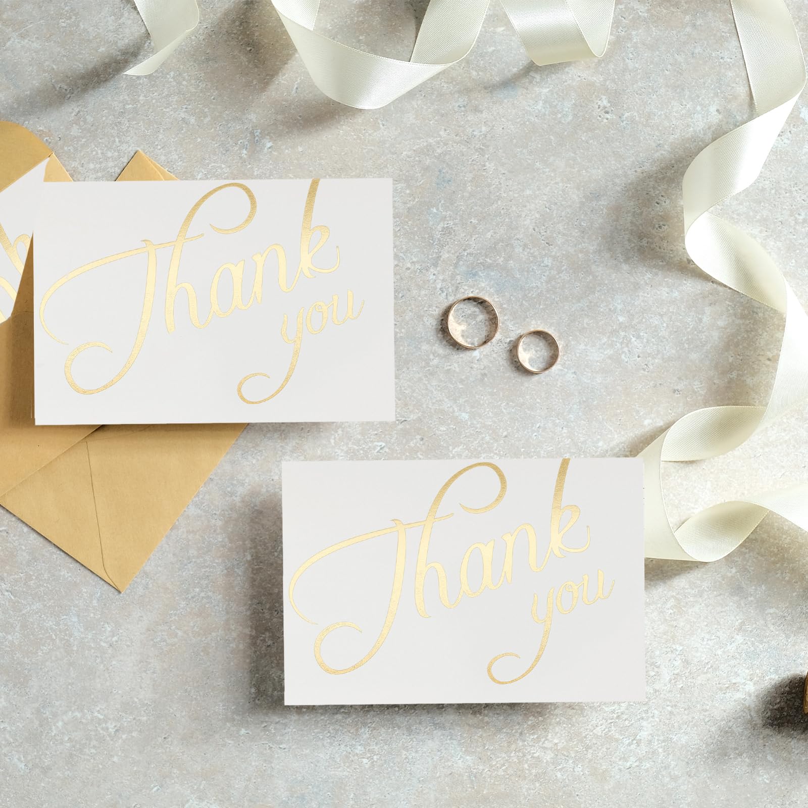 Gold Foil Thank you Card