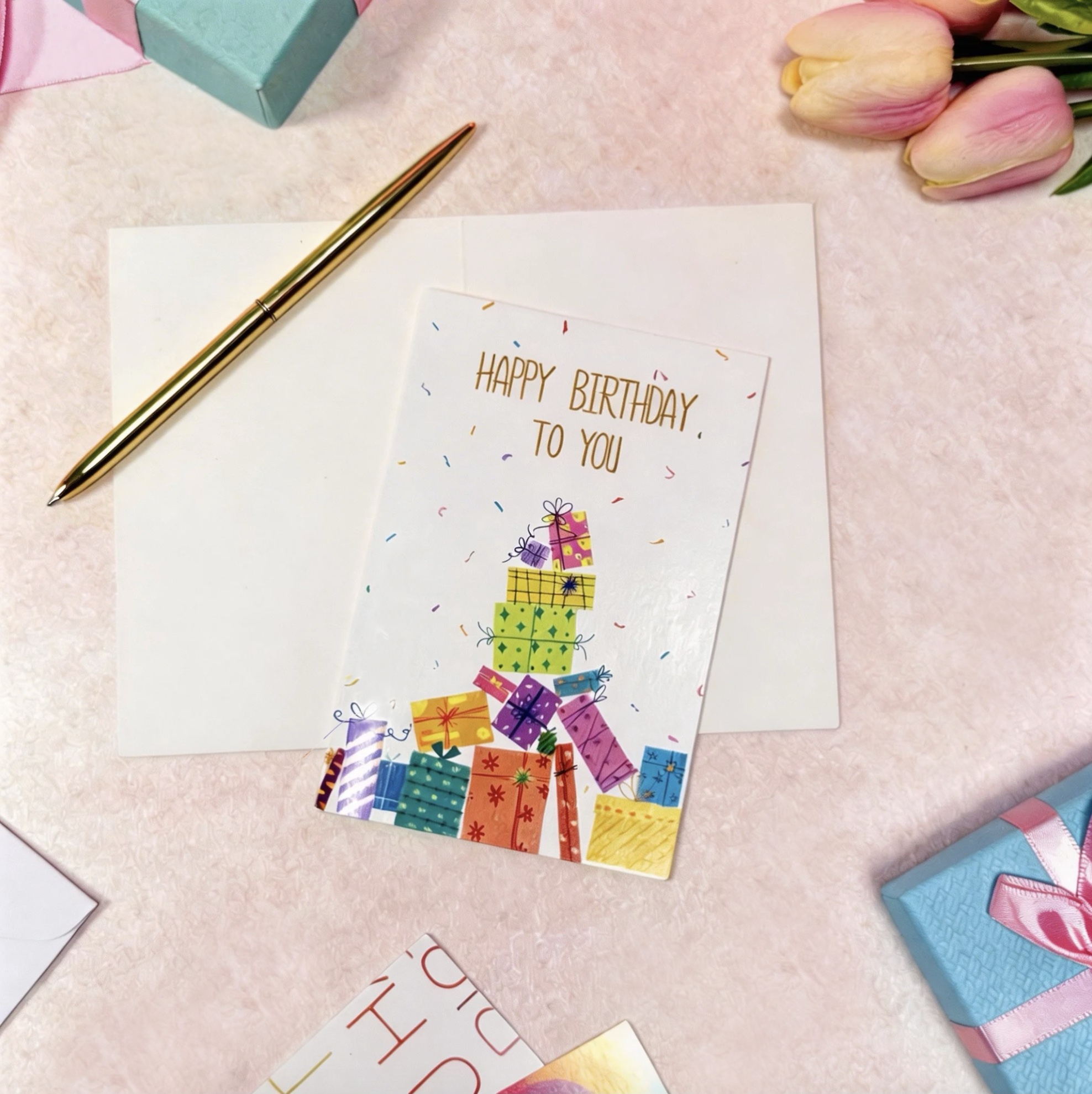 Birthday Card((White)